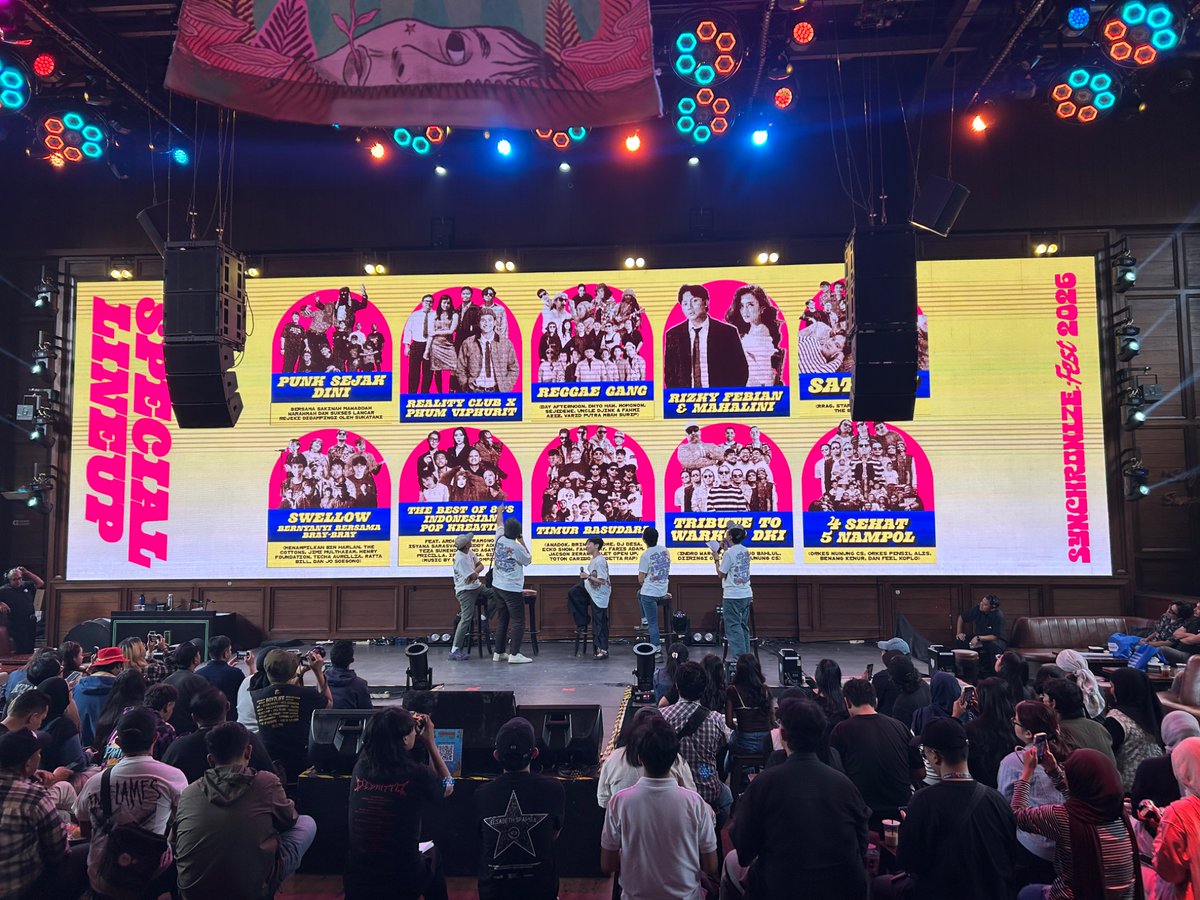 pophariini's tweet photo. Tagline @SynchronizeFest 2026 membawa semangat dari tahun pertama, "It's Not Just a Festival, It's a Movement”. https://t.co/2oIw2am1jz