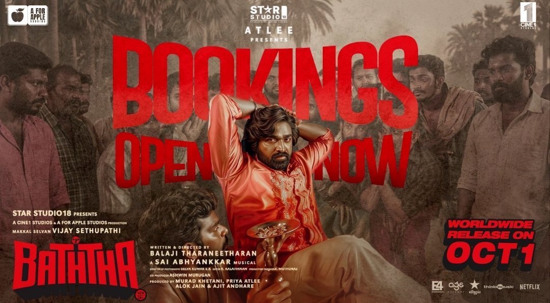 ShivakumarSva's tweet photo. #Baththa la #VijaySethupathi ah oru completely different shade la paaka porom 🔥

Every film-layum thanoda performance la pudhu dimension kaamikura @VijaySethuOffl , indha time Balaji Tharaneetharan oda combo la enna pannirukaaru nu paaka romba curious-ah irukku. https://t.co/ZaZb5LUxNw