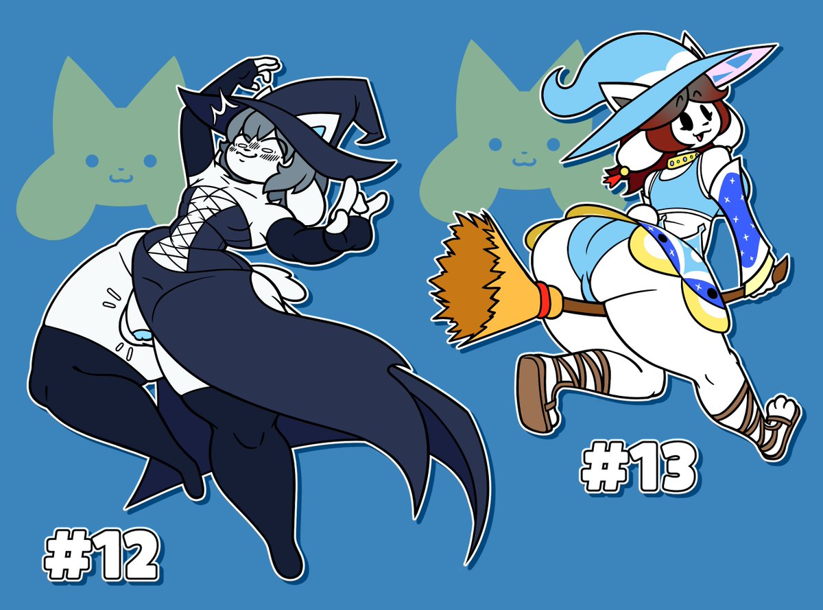 AgrexoAxo's tweet photo. SepTEMMber #12 &amp; #13 - Temric + Tea

A pair of silly magical tem wizards~ One's never flown a broom before while the other didn't expect a draft of wind!

Temric owned by @Wooperttwo
Tea owned by @FanFurry_69 
 #omgTemmHi https://t.co/Jznm79qldh