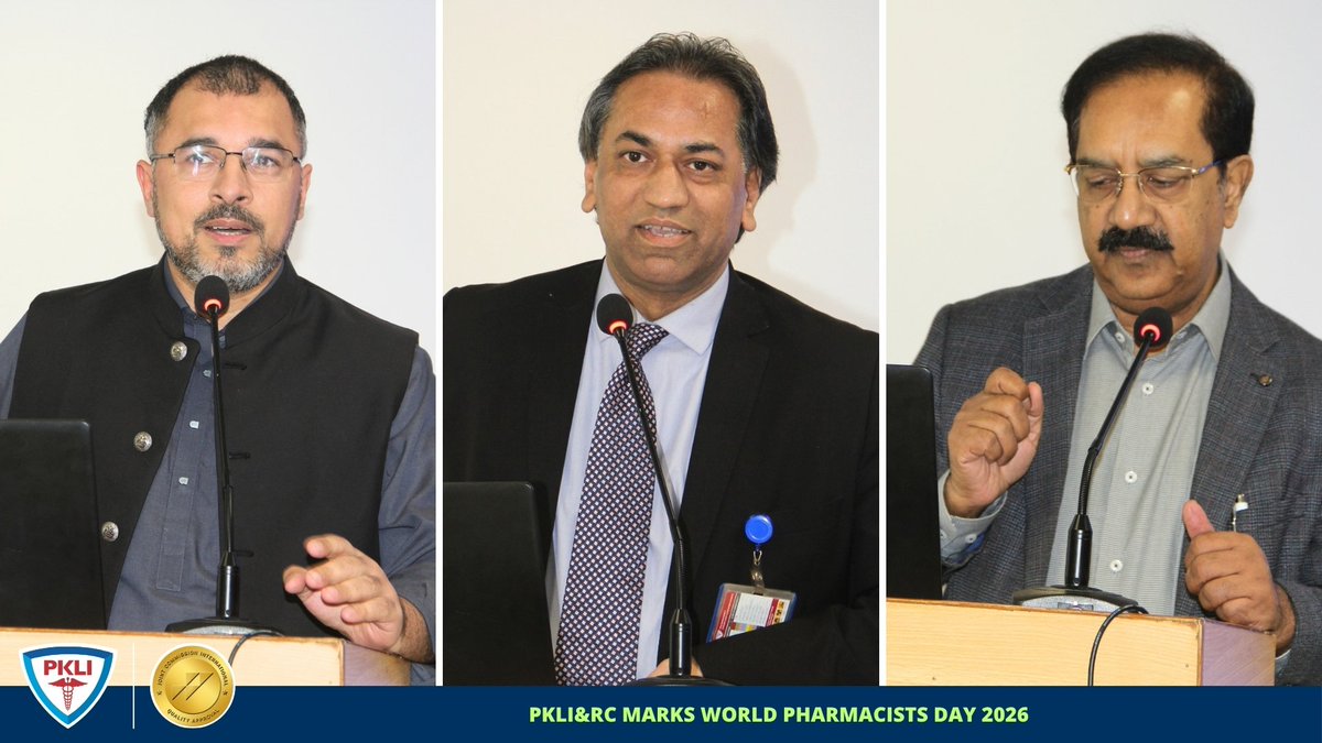 pklinrc's tweet photo. PKLI&RC Marks World Pharmacists Day 2026
PKLI&RC observed World Pharmacists Day 2026 under the theme “Empowering Pharmacists for Healthier Futures.”
Support PKLI through Zakat & Donations:
📞0331-0007554
🌐 https://t.co/kbDP8zSUZy
#PKLI #WorldPharmacistsDay #PatientSafety https://t.co/9PnFozHzbd