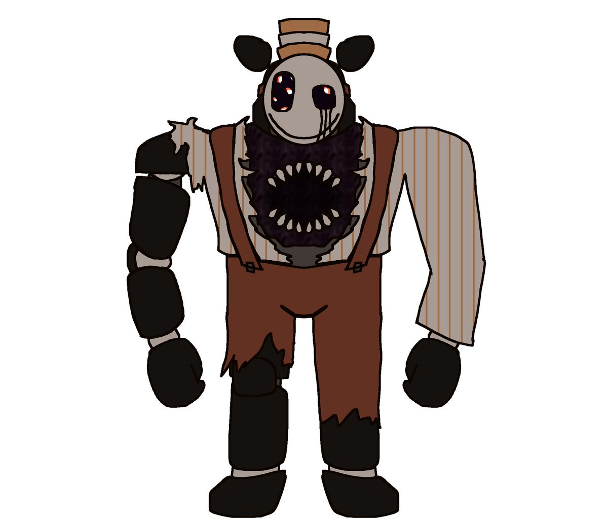GRIFTGEAR's tweet photo. // I made this guy for smth else but I’m also gonna use him for grifts thing

Meet Null! This is the “Nightmare” and “Nightmarionne” equivalent in Griftgears verse. They are two separate people in one body. Like a venom situation !
#fnaf #pursuitcore https://t.co/lakoyxMqPa