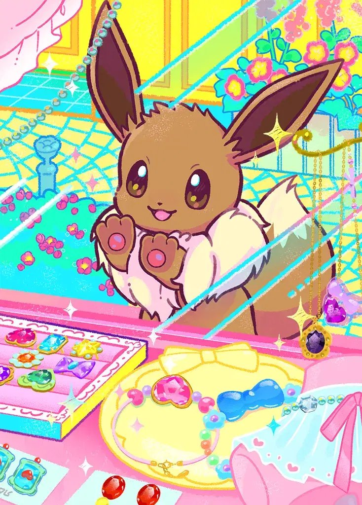 PokeGirlLauren's tweet photo. Eevee from the new Deluxe Pack https://t.co/j9RUdJTElr