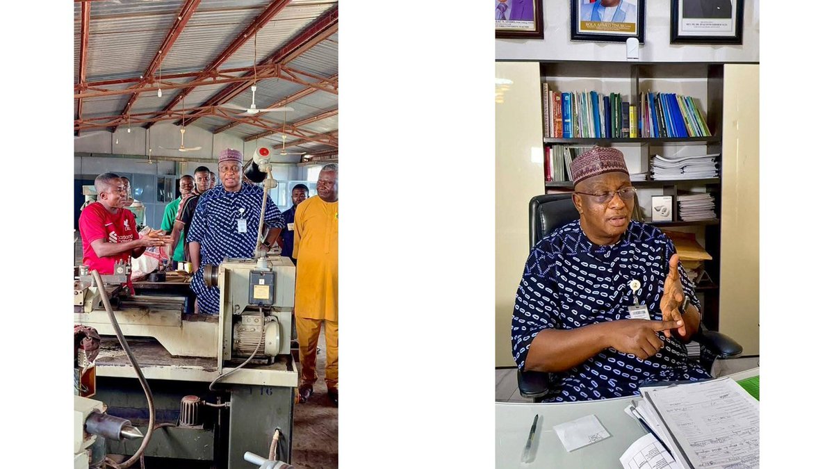 infoJoSTUM's tweet photo. "At JOSTUM, we are repositioning engineering education from theory to practical excellence. The transformed Mechanical Engineering Workshop reflects our commitment to hands on learning, innovation and industry ready skills"

Engr. Prof. Isaac. N. Itodo, 
Vice-Chancellor, JOSTUM https://t.co/Dj63gm6lUf