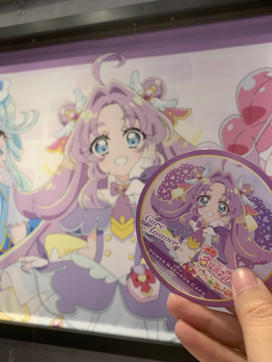 Kagerounoumi_17's tweet photo. 友達のお供に、プリキュアカフェに参上仕った！！() https://t.co/s20wJiM5mx