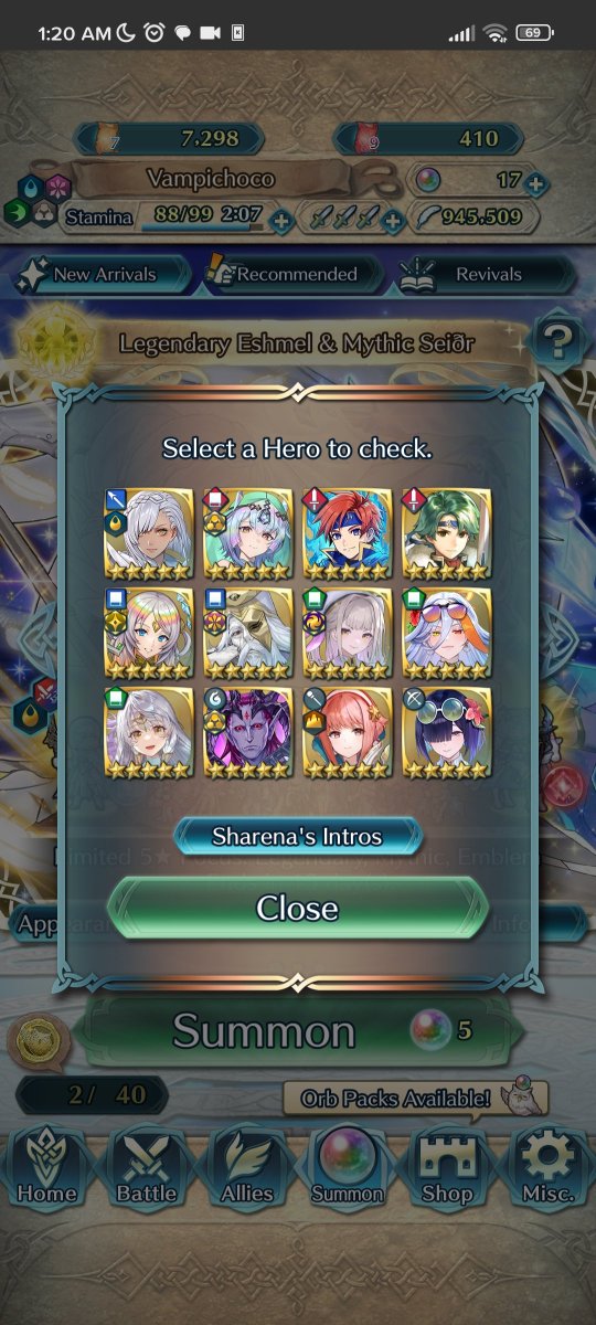 alc0wl's tweet photo. Wish all the orbs for the spark I used were still here.
Tss.
.
Maaan. Pretty sure Theodora is already on another level of powercreep if that is even possible. Wonder if she steamrolls any past abyssals with BAzura. (Ouh nou BAzura?lol)
.
Is this FEH finally ending? https://t.co/rpaKHk7ZnP