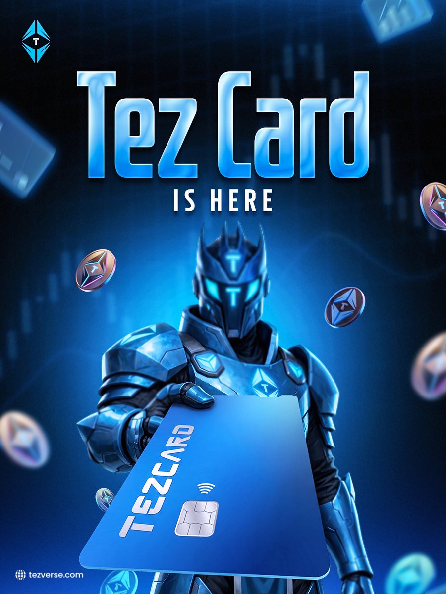 _tezverse_'s tweet photo. Introducing the Tez Card, a Visa debit card with your own IBAN account and multi currency spending across 150+ countries

From Free to Tez Black
Five tiers. One global card

Launching today

TEZ card: https://t.co/xSjUtsgoXs

#tezverse #TEZ #launch #today #bigday #TEZcard #web3 https://t.co/0ETGsX9dez