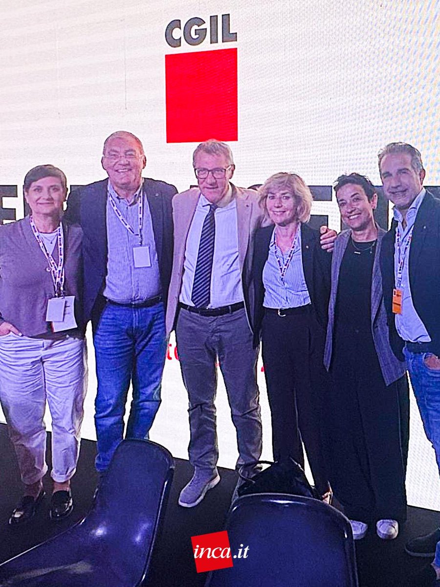 Patronato_Inca's tweet photo. 🟥Nuovi ingressi in Presidenza per Inca Cgil
Ezio Cigna e Francesca Tornieri entrano nel collegio di Presidenza di INCA CGIL nazionale. Le nomine sono arrivate durante l'Assemblea Generale della CGIL, a Milano.
Per saperne di più:
https://t.co/IAFjH5QYNN
👆
#incacgil https://t.co/1LJFITAmyn