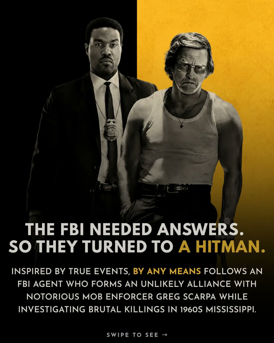 ElnaRementncj's tweet photo. Photo by Best Of Cinemas on September 02, 2026. May be an image of a poster with text about an FBI agent who teams up with mob enforcer Greg Scarpa to investigate brutal killings in 1960s Mississippi. https://t.co/ClFrSrPRFQ
