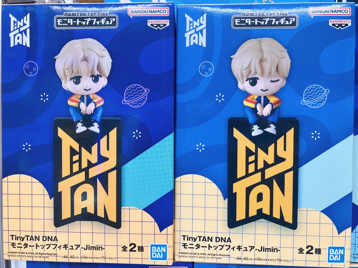 GiGO_Kanayama's tweet photo. 【プライズ情報】

『TinyTAN DNA モニタートップフィギュア』
・Jimin
・V
・Jung Kook

1階に入荷しました✨

#TinyTAN #GiGO金山 https://t.co/9Yd3PUW1yg