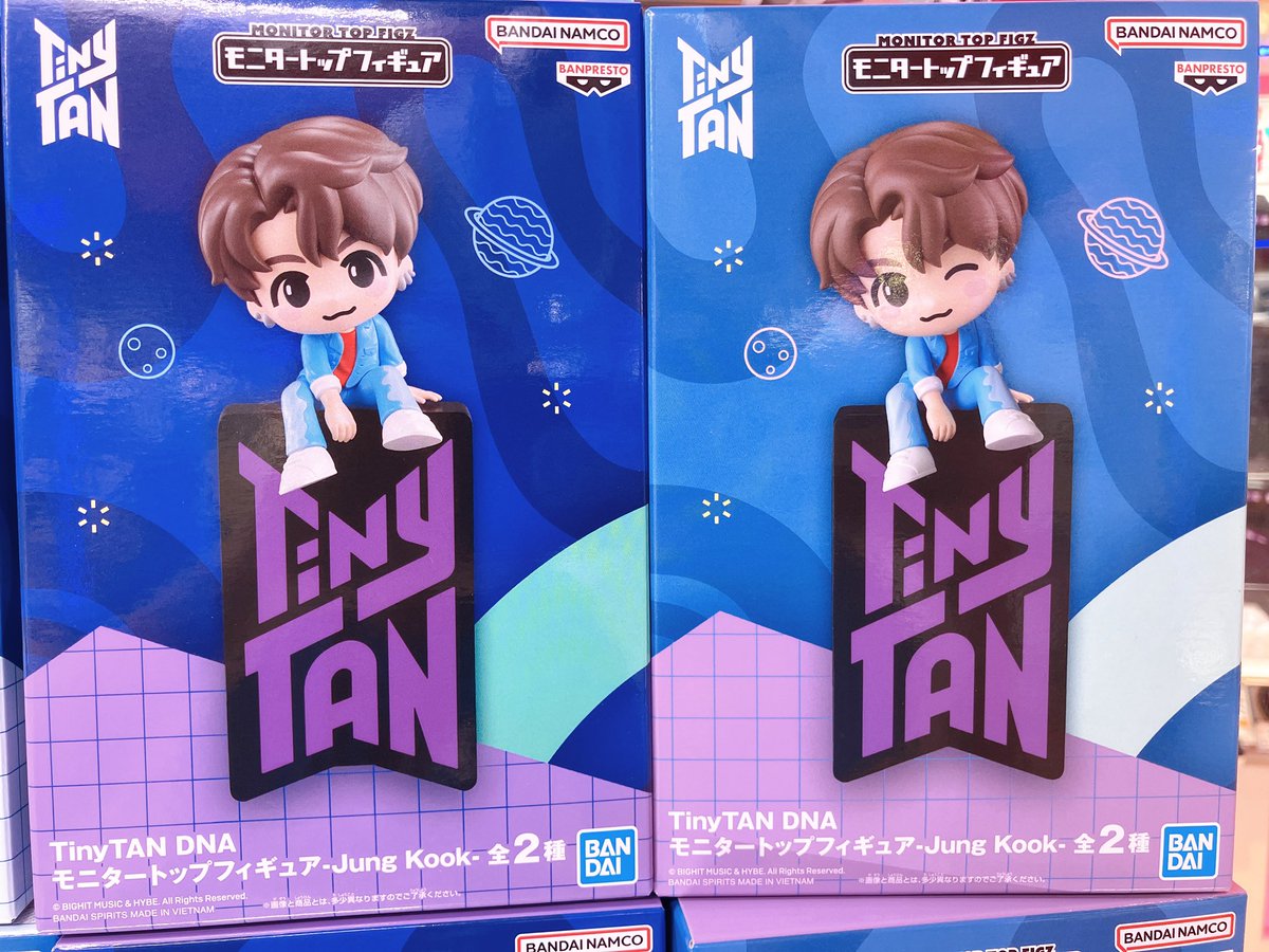 GiGO_Kanayama's tweet photo. 【プライズ情報】

『TinyTAN DNA モニタートップフィギュア』
・Jimin
・V
・Jung Kook

1階に入荷しました✨

#TinyTAN #GiGO金山 https://t.co/9Yd3PUW1yg