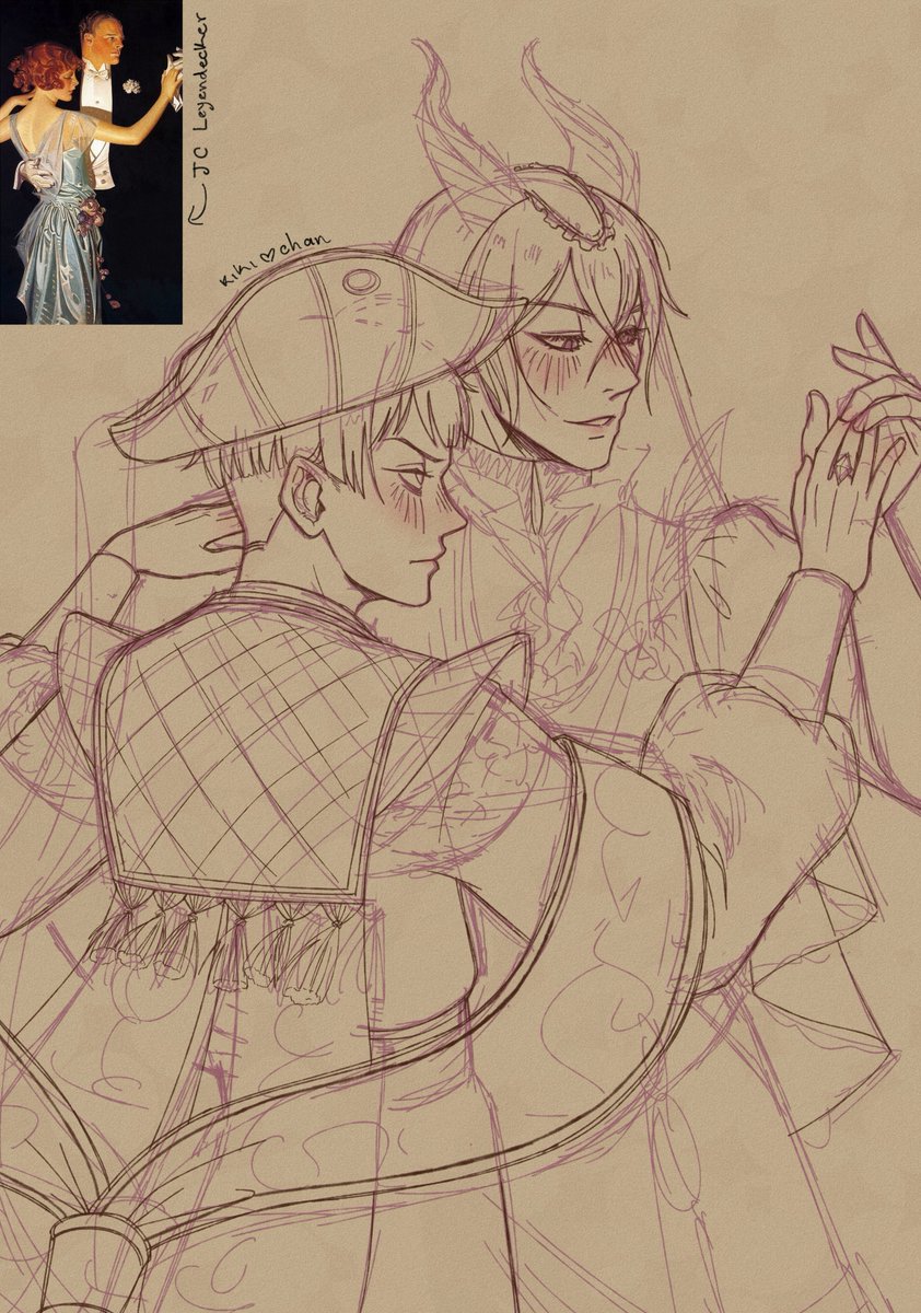 kikikokorochan's tweet photo. I made this only because I wanted to draw Malleus using THAT veil on 'Twisted Wonderland Design Note 2' (◍•ᴗ•◍)❤️
#mallerollo #マレロロ #twstfanart #twstbl https://t.co/qqjTm6tbbC