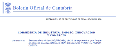 ICASST's tweet photo. 📢📢Publicado en el Boletín Oficial de Cantabria el extracto y la convocatoria correspondiente al XV Concurso "P´EPIS: TU MIRADA CUENTA" para el año 2027
Anímate y participa !!!! 
Más información 👇👇👇
https://t.co/nvcfovcU4K https://t.co/vsKy7mhxRQ