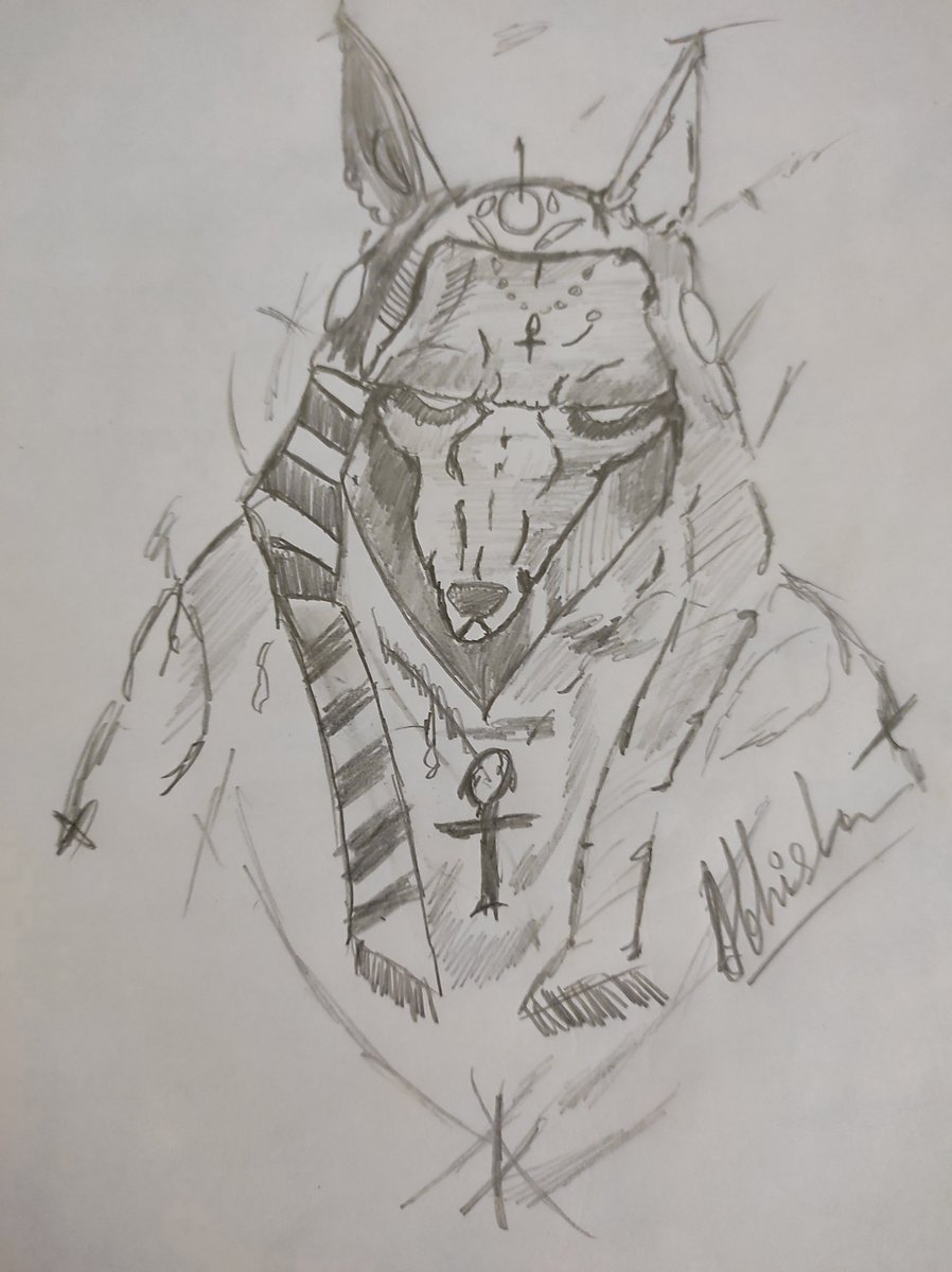 Abhiulg's tweet photo. Something watches from beyond the ordinary. 🐺👁️
A fantasy creature sketch drawn traditionally with pencil. ✏️
Experimenting with creature design, layered textures and darker shading on this one.#fantasyart #fantasycreature #creaturedesign #creatureart #wolfart #wolfdrawing https://t.co/gsC6Co6Tyb