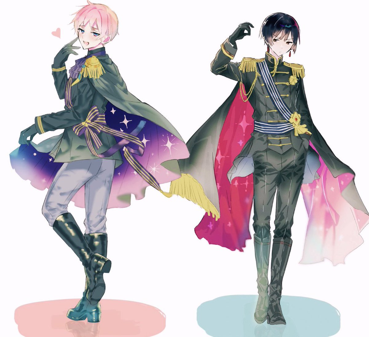 04ruko_mochi's tweet photo. 原画展楽しみなので2Pしまんぐにを置いときます。 https://t.co/ezQOqxJzXW