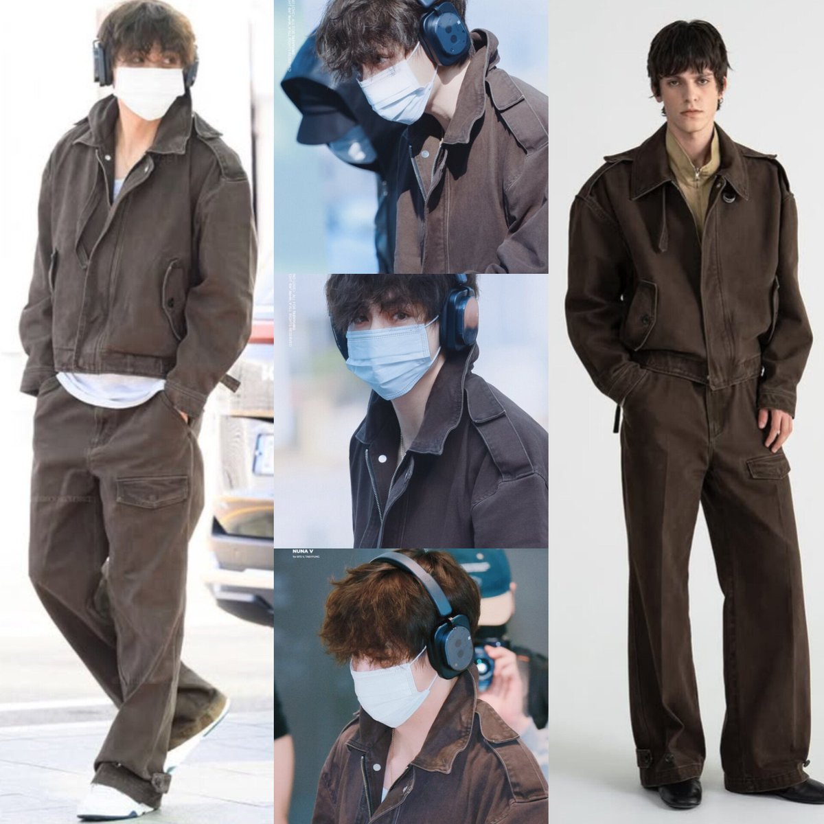 WonderVilain's tweet photo. Always trust Taehyung to make any outfit shine brighter than the model who spent years training for the fashion world. https://t.co/ZXpwWGc0B0