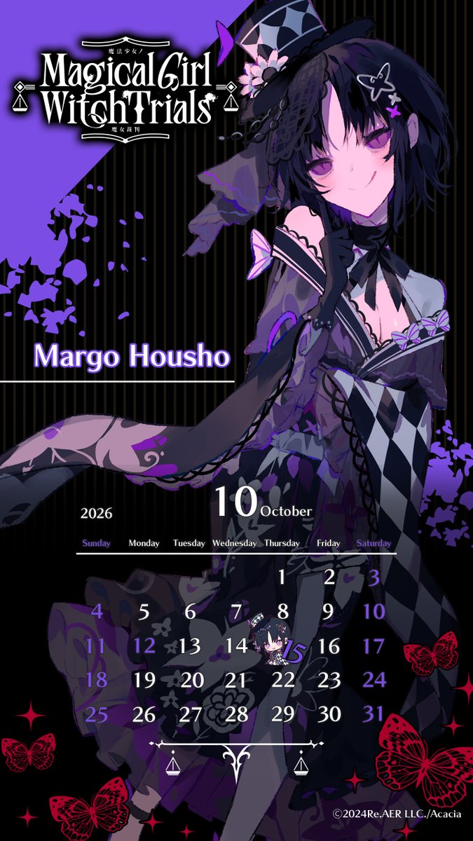 Acacia_X_Global's tweet photo. Rejoice—we bestow upon you a calendar for your smartphone screens as well.

#MGWT #Manosaba https://t.co/WoxK2xjNaV