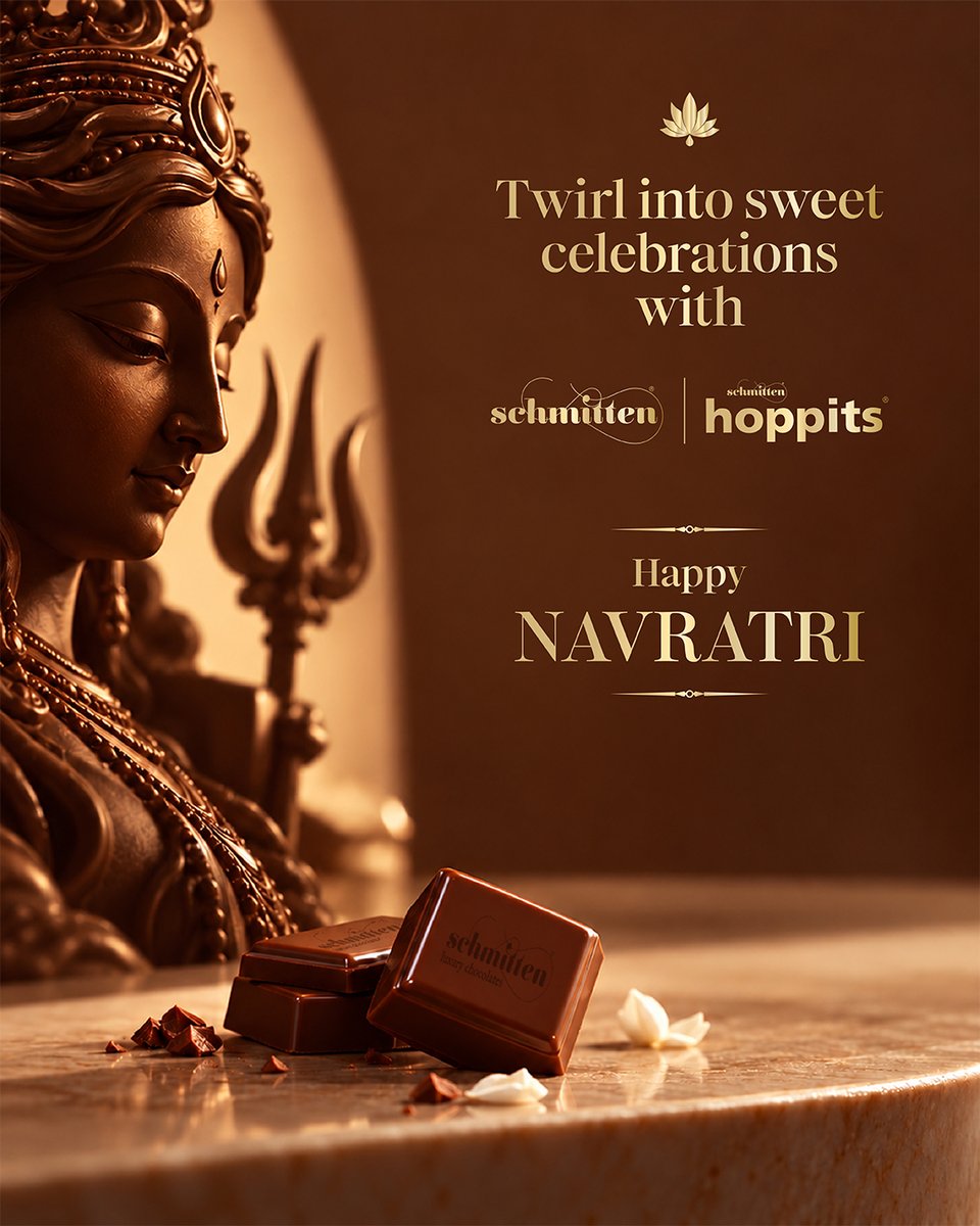 Schmitten_Choco's tweet photo. Nine nights of devotion, vibrant traditions, and countless reasons to celebrate. May this Navratri fill every moment with positivity, and prosperity.

Wishing you and your loved ones a blessed and joyful Navratri. 

#Schmitten #Hoppits #HappyNavratri #Navratri #Navratri2026 https://t.co/qK7OKcKn9y