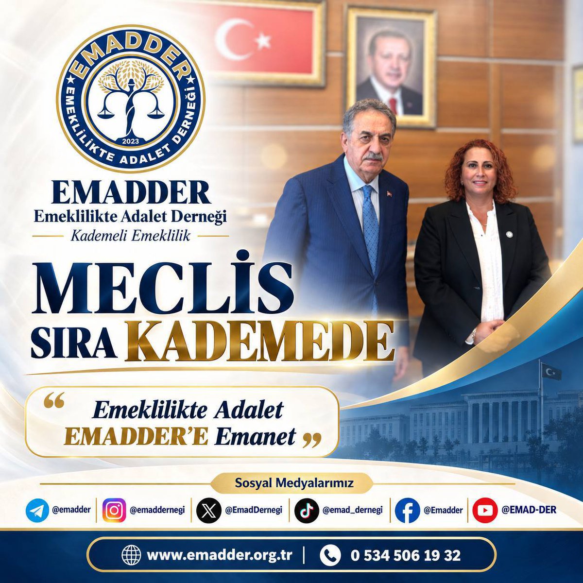 tolgaguver1903's tweet photo. ⭕Kademeli Emeklilik👇‼️
📌Tüm çalışanların aynı anda emekli olabileceği
📌Aktüeryal dengeği bozan bütçeyi sarsan bir sistem DEĞİLDİR‼️‼️‼️
⭕KADEMELİ EMEKLİLİK‼️
📌Sosyal ADALET ve HAKKANİYET için Sosyal Devletin gereği, sosyal güvenliğin yazılı kuralıdır‼️
#MeclisSıraKademede
@EmadDernegi 
@RTEdijital 
@Akparti