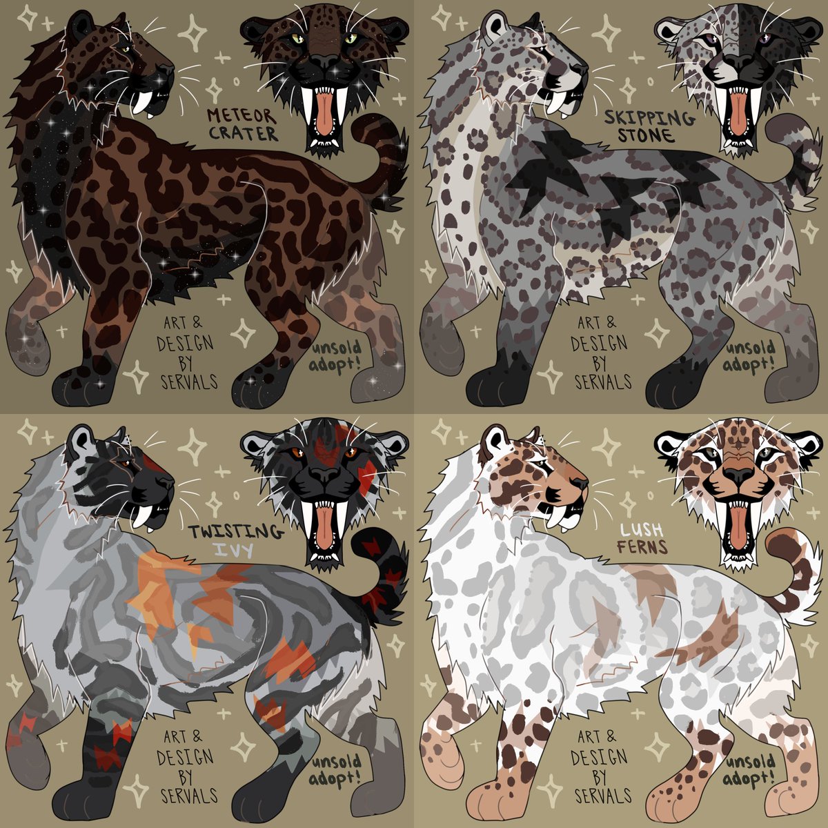 servalss's tweet photo. a fresh batch of saber adopts!!
https://t.co/XYRpZY1JFM https://t.co/Ni7OZgZ45B