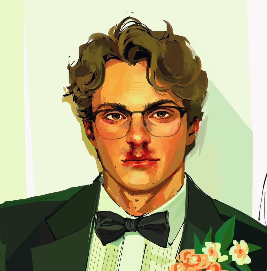 4belie's tweet photo. my fav bedrotting activity is giving my old op drawings glasses https://t.co/39XLbq919D