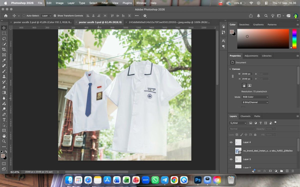 SCARNARI0's tweet photo. ( Buat yang tahunya generate foto di AI doang, ini namanya ngedit di Photoshop sampai berlayer-layer, ya. 

Credit: @dearyoouth. ) https://t.co/7YRQaP952F