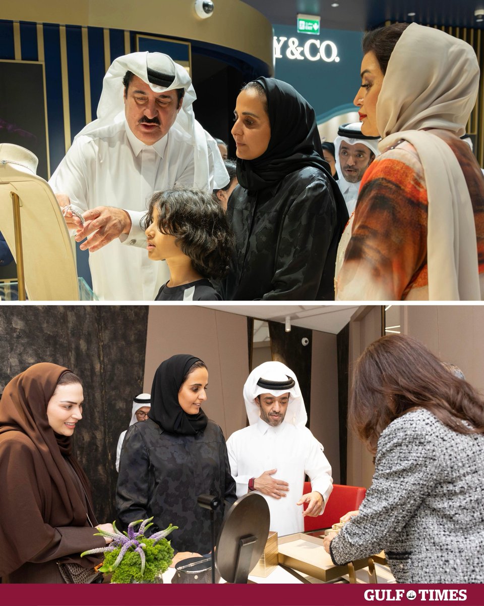 GulfTimes_QATAR's tweet photo. Her Excellency Sheikha @almayassahamad , Chairperson of @Qatar_Museums , shared reflections from her visit to the Doha Jewellery and Watches Exhibition at @Deccqatar  on her official social media accounts.
#DJWE 

“I was pleased to visit the Doha Jewellery and Watches Exhibition at DECC and explore the work of a diverse range of participating brands and designers, including local talents at the Qatari Designers Pavilion. I am proud of the new generation of designers and the fresh perspectives they bring, drawing inspiration from our roots and reimagining them through a contemporary lens that reflects who we are and what we aspire to, while opening new horizons for Qatar’s creative future,” she wrote.