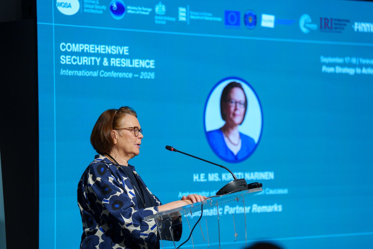 WGSA_inAction's tweet photo. 📌 "From Strategy to Action": The 3rd Annual Two-Day International Conference "Comprehensive Security & Resilience — 2026" Held in Yerevan

🔗 More: https://t.co/80fHfDaoZB

@NikolPashinyan | @FinlandinSC  | @KiNarinen | @UKinArmenia | @MargeKahar | @MFAestonia | @margaryan_armin