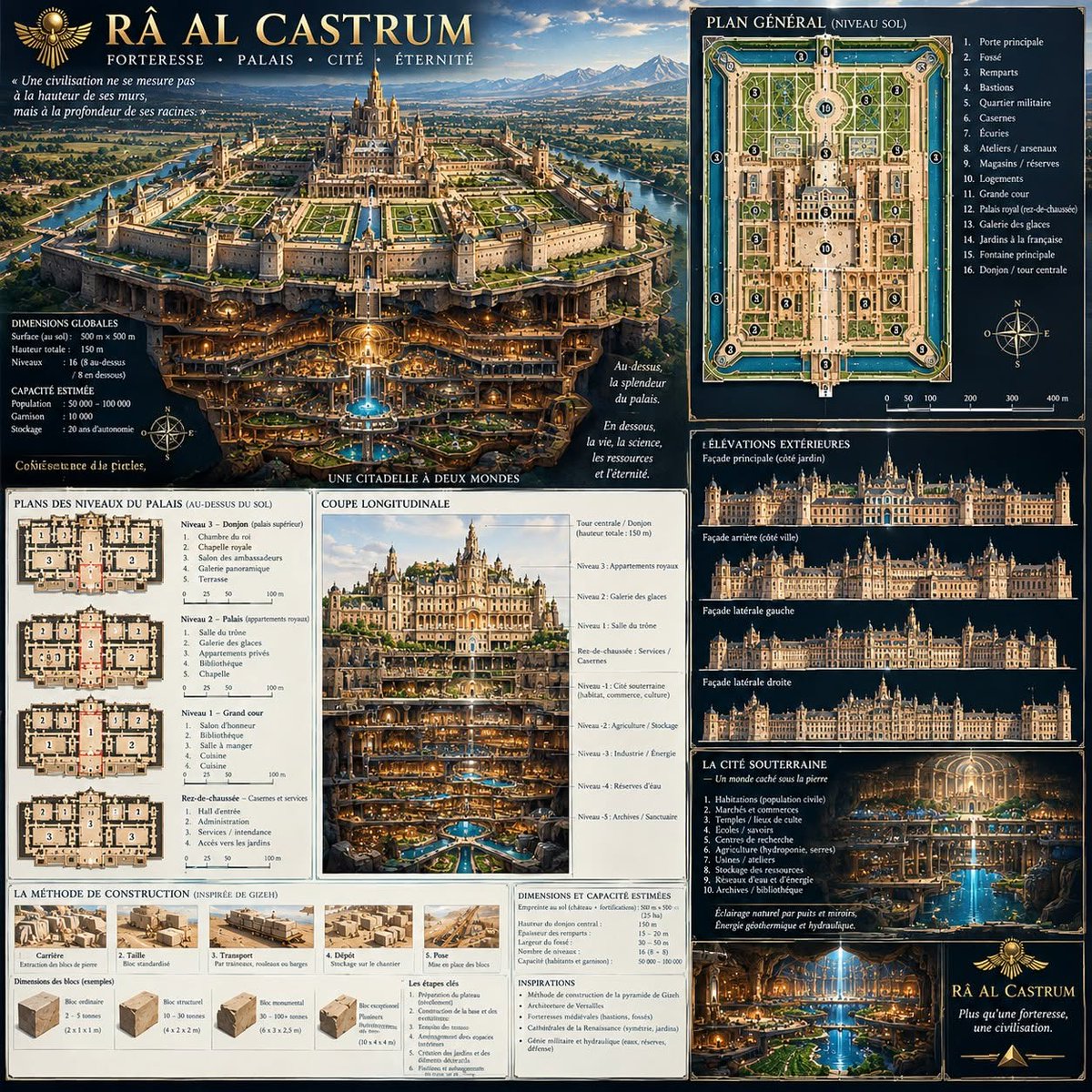 MerylTerra's tweet photo. @juliecouvreur_ 🏰 RÂ AL CASTRUM : construire comme les bâtisseurs de Gizeh

L'idée n'est pas de construire une pyramide. L'objectif est de construire une immense forteresse-palais, mais en reprenant certains principes qui ont permis aux anciens  de construire la Grande Pyramide. https://t.co/lmFw1M9Ryk