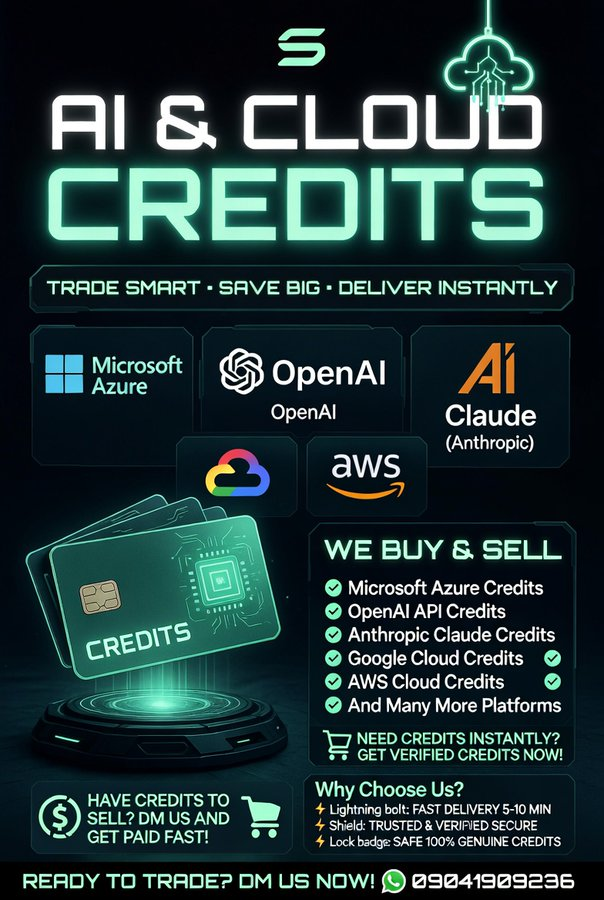 ItzHennry's tweet photo. Don't let ai credit waste 
slide to my Dm let deal https://t.co/xU2UcIuZCI