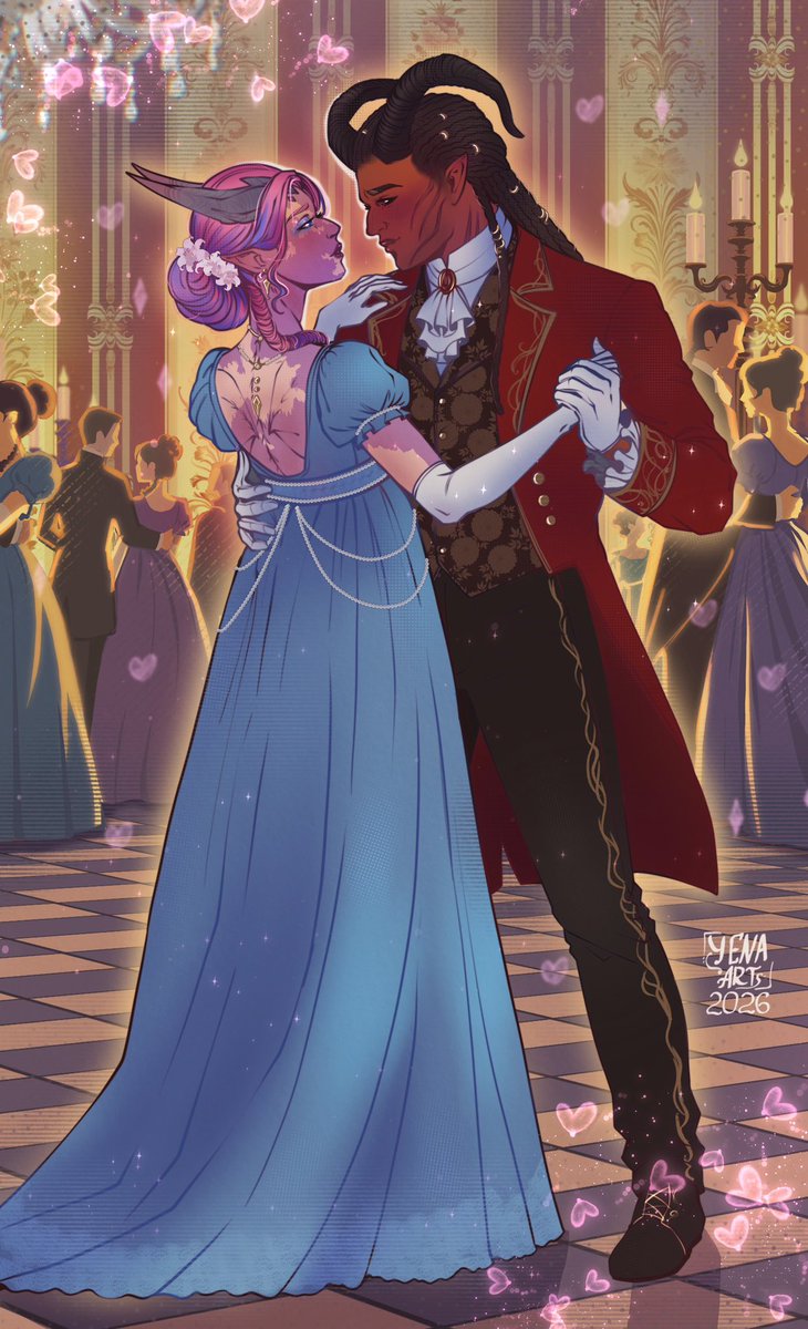 YenaArtENG's tweet photo. Day 3

— I haven’t seen you in high society before.
— Nor I you.
— Touché!

#bg3regencyweek #bg3regencyweek2026 #wyllravenguard #bladeoffrontiers #bg3wyll https://t.co/03yKvw7mEJ
