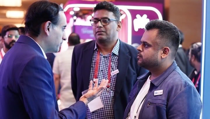 trydolphinai's tweet photo. Splash of inspiration at the Dolphin AI space @ficci_india 
@rahulkanwal from the newsroom to the future of AI video Studio 

#dolphinai #trydolphinai #ficciframes2026 #aistudio https://t.co/kwv9VSzQ4v
