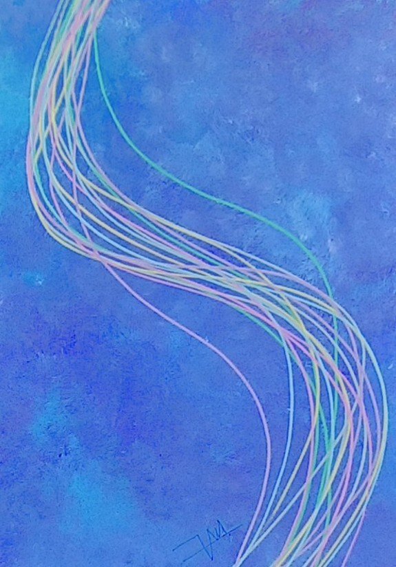 artistVANmama's tweet photo. 『  Path of wind 100  』

（紙・コピックアクレア・アクリル絵具・192×137mm）

#artwork　#abstract　
#drawing　#Japan https://t.co/wv6oJMaCwC