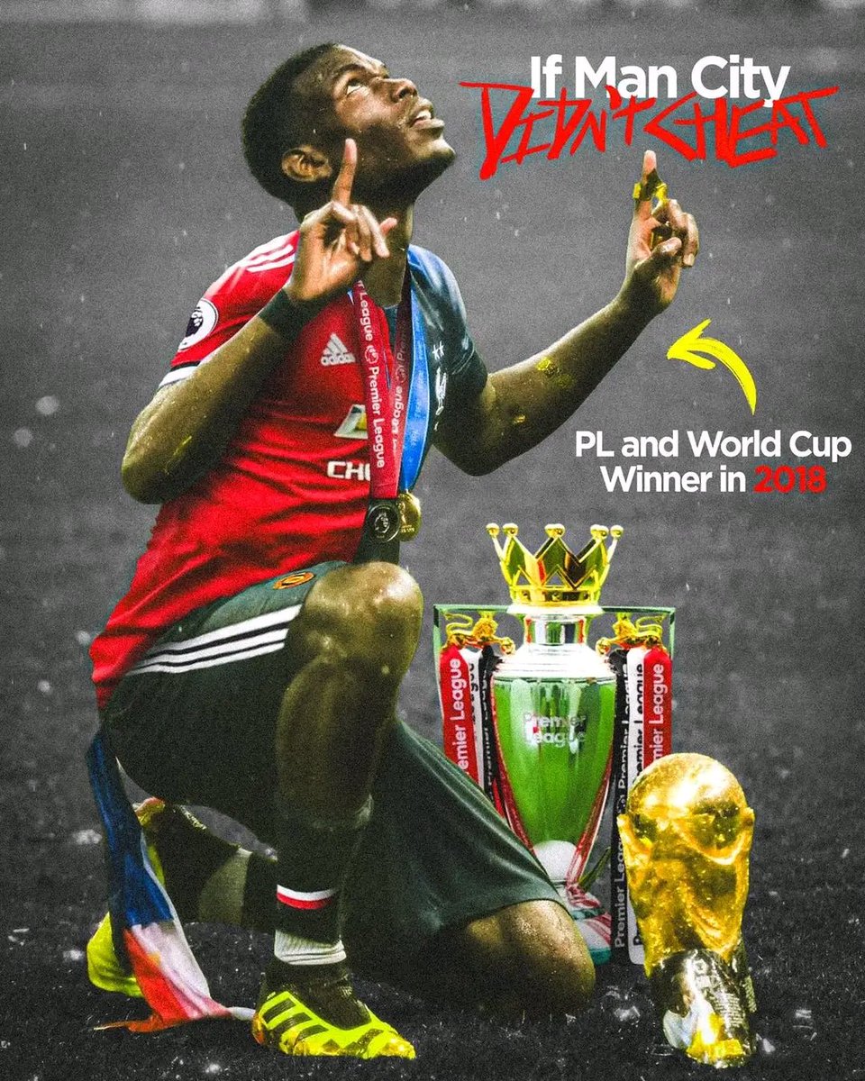 UTDLucky_'s tweet photo. Pogba would have had a serious claim to win the Ballon d'Or, if Man city hadn’t cheated 💔 https://t.co/yTQZqdwjF3