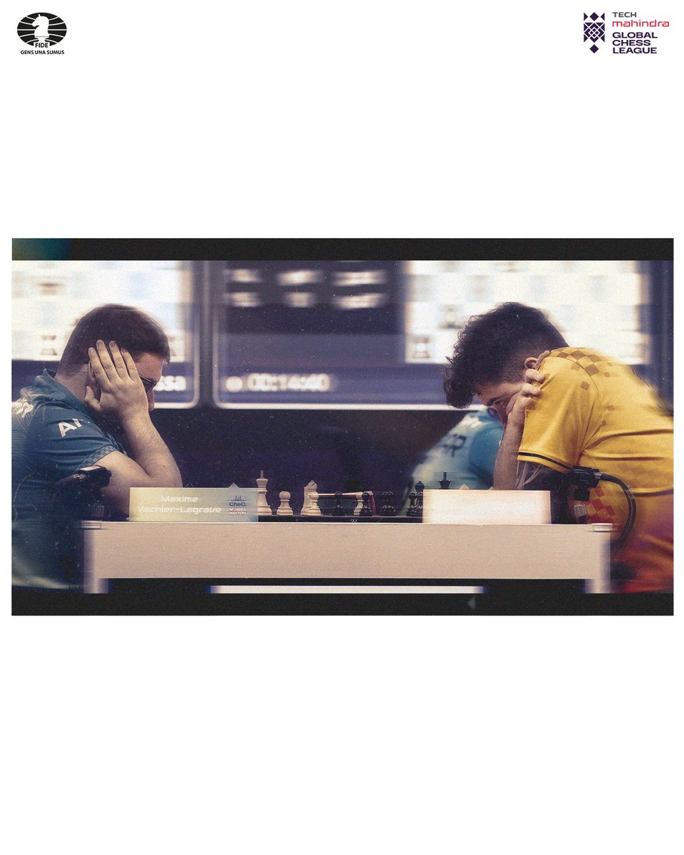 GCLlive's tweet photo. The kind of battles we’re already missing 🔥

#TechMGCL #GlobalChessLeague #BeyondTheMove https://t.co/8gRn7O0SNl