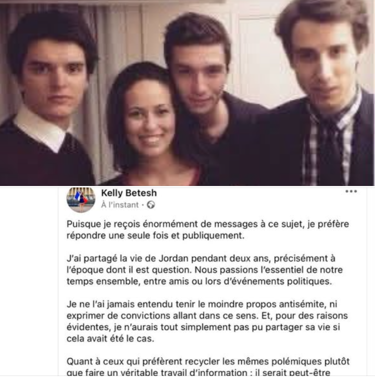 isabelle_leole's tweet photo. Kelly Betesch, juive tunisienne, désormais sage-femme, a partagé deux ans la vie de Bardella lorsqu’il avait justement 17-19 ans. Sa mise au point est limpide. #Bardella https://t.co/dgZSD2kUtg