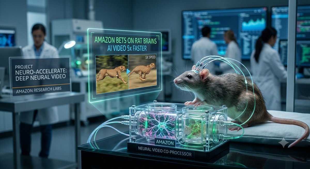 DYLITMediaBuzz's tweet photo. Rat neurons are now helping make AI video. 

A startup studies how lab-grown brain cells fire, turns that into software, and says it makes video 5x faster at 80% lower cost. Now it's on AWS.

Read it more on DYLIT: https://t.co/e19zqqVzhq

#AI #BioComputing #AWS #AIVideo https://t.co/k74bqcD2dw