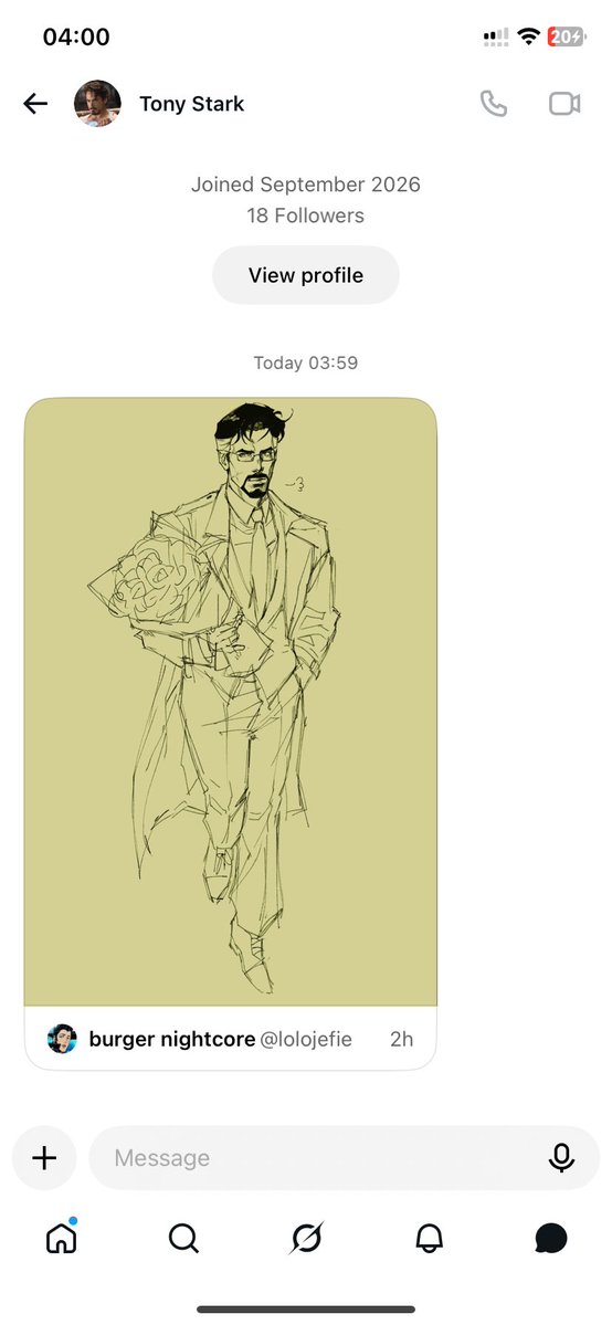 iironmaen's tweet photo. // the concept of tony stark sending me dr strange on my main priv https://t.co/9cflIYewWe