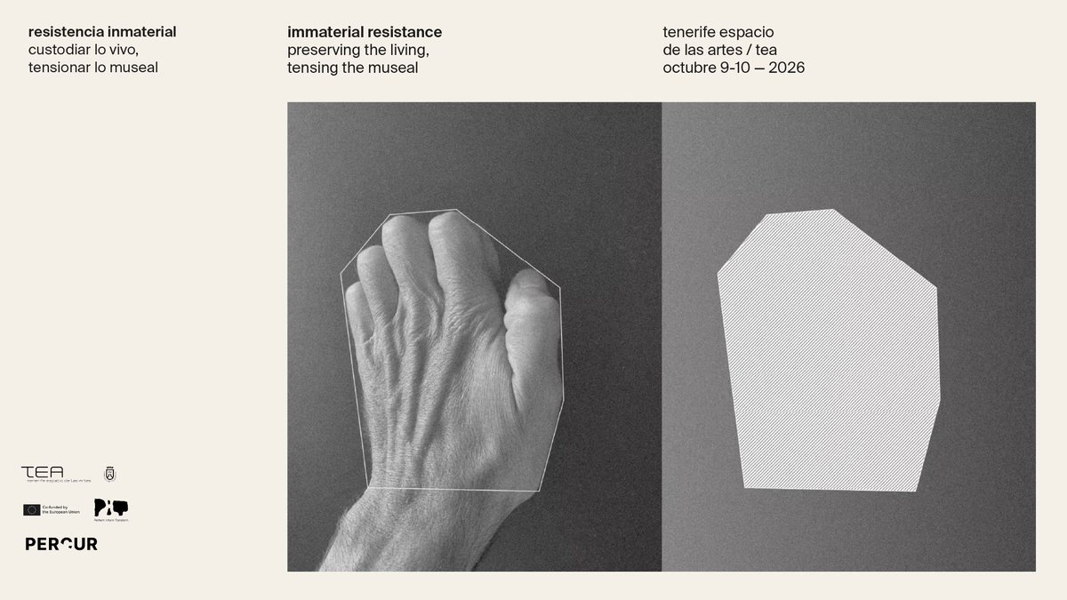 teatenerife's tweet photo. 💫 El museo #TeaTenerife celebra la próxima semana las jornadas internacionales 'Resistencia inmaterial'. El encuentro analizará los retos que plantean la performance, la danza y las prácticas inmateriales en el ámbito museístico.
 
Toda la info, aquí 👇️
https://t.co/Im4tJfRUUR https://t.co/zaGfrl79Oq