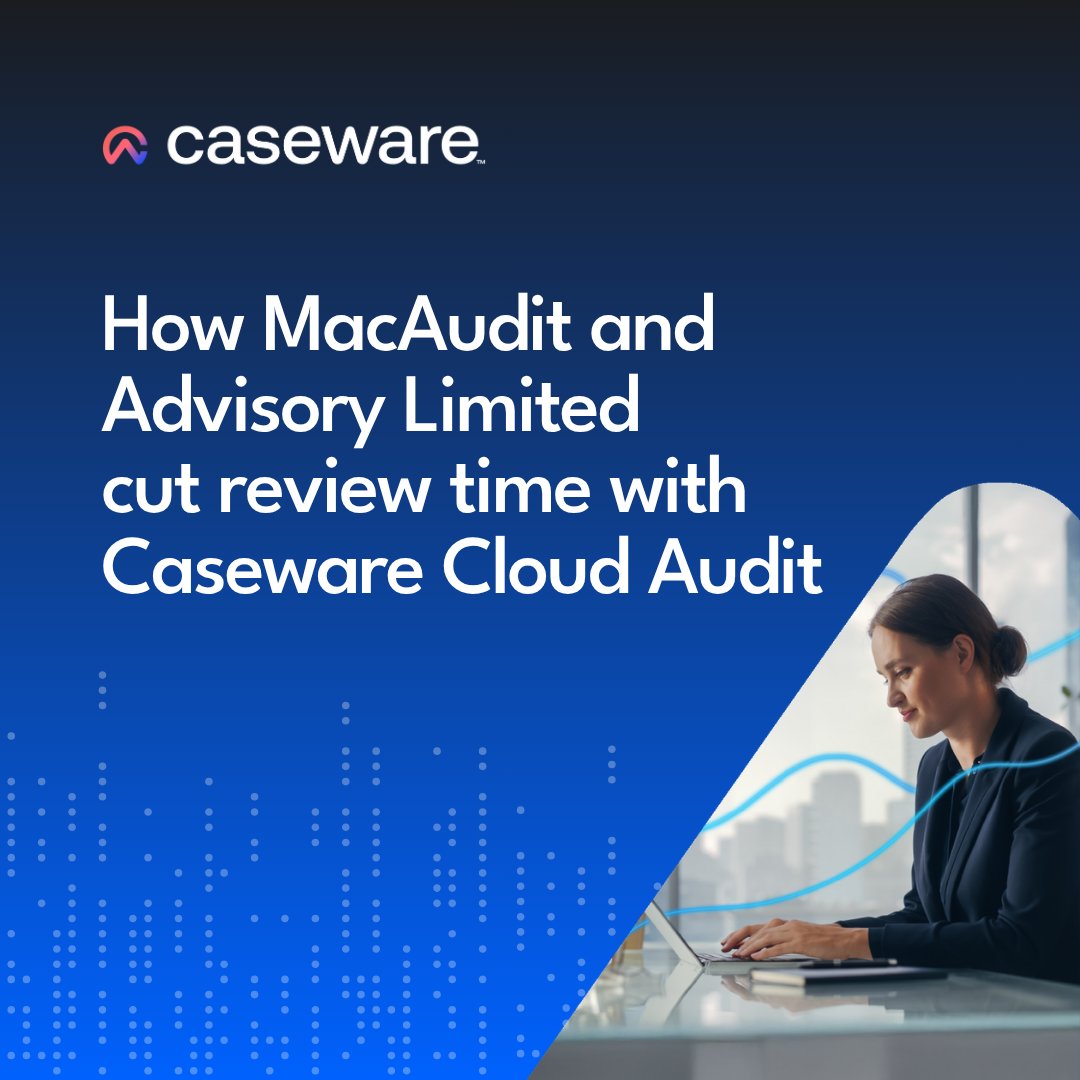 Caseware's tweet photo. Fiona MacNamara FCCA of MacAudit and Advisory Limited switched to Caseware Cloud Audit and invested time upfront to build her files right. The payoff: less time reviewing permanent sections and planning, faster fieldwork, and built-in alerts that flag over-auditing before it happens.
 
"The upfront cost and time is worth it in year two onwards." — Fiona MacNamara
 
Read the full story https://t.co/GV7u0jPakx…

#Audit #Accounting #Innovation #CasewareCloud #CloudAudit