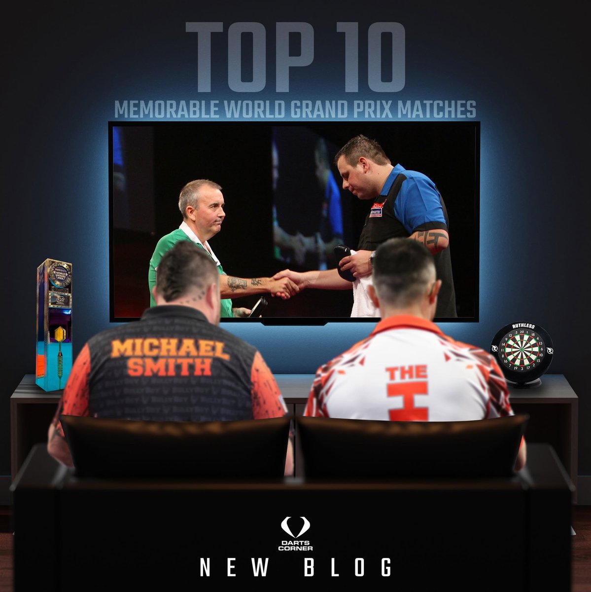 DartsCorner's tweet photo. 🤯 Shock first-round exits
👏 Historic nine darters
👏 Epic comebacks

We've delved through the archive and put together our top 10 matches in World Grand Prix history. Thoughts on our list? 👇
https://t.co/qCmZdmxJvL

#TheHomeOfDarts https://t.co/mZPzLsCoWP