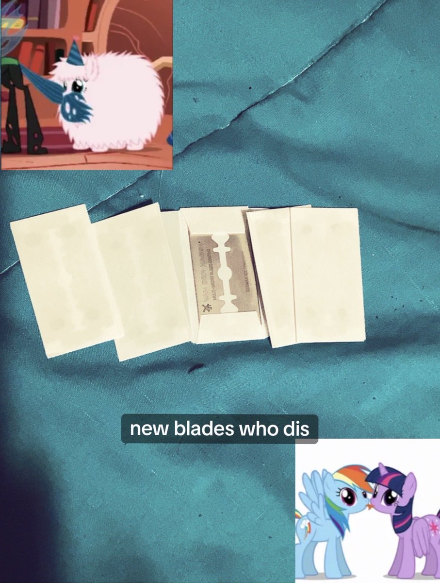 bleedingkwaiz's tweet photo. borrowed some blades. AT TARGET BTW, was not hard at all but my heart fell to my ass i swear

someone please tell me how sharp these are, i’m not gonna use them until my other cvts are healed but yeah

#shtwt #borrowingtwt #kleptotwt https://t.co/mRsWJee47h