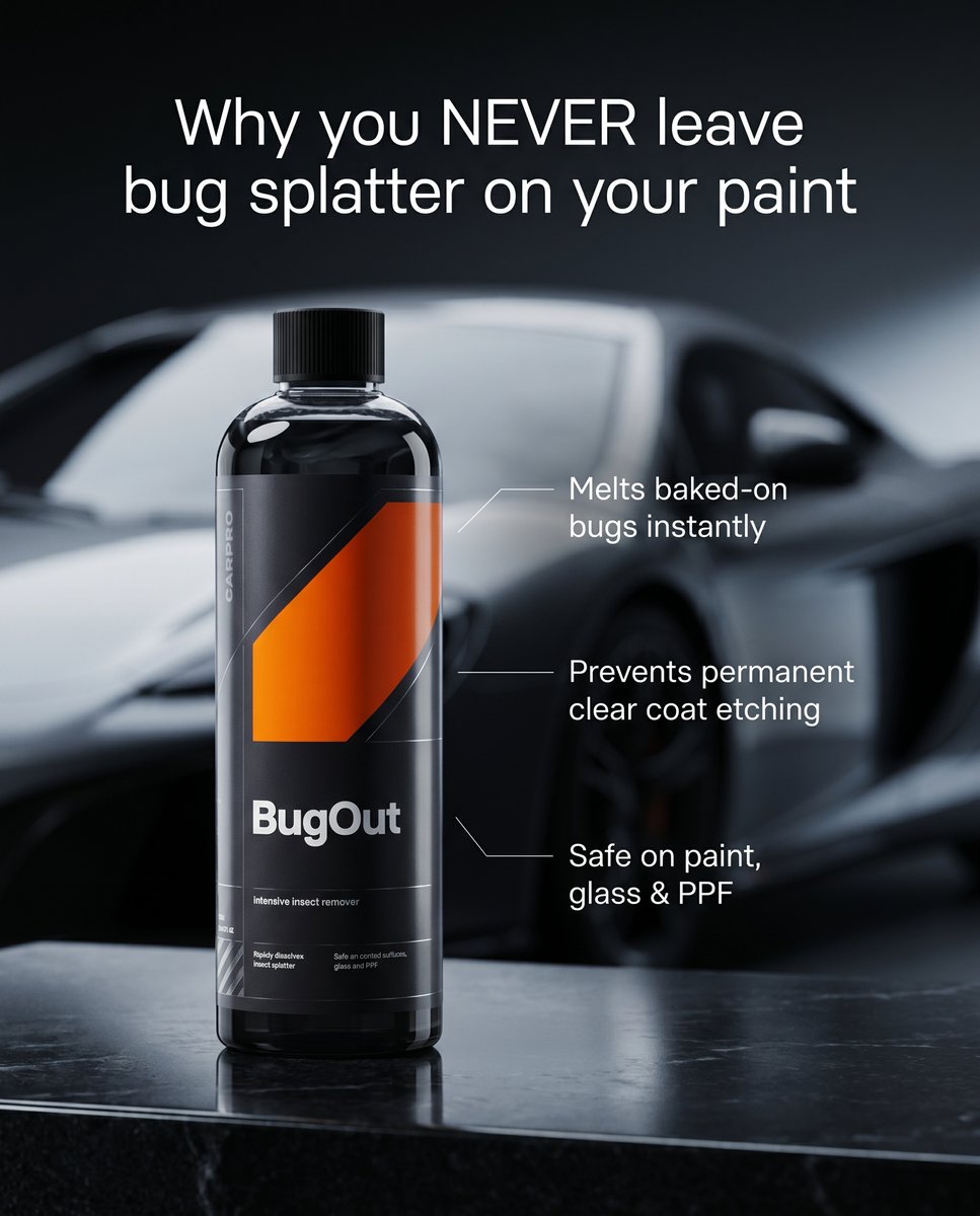 supercoolinfo's tweet photo. That road trip was great. The bug buffet on your bumper? Not so much. 😬

CARPRO BugOut breaks down stubborn organic residue, reducing the need for aggressive scrubbing .

Spray, allow it to work and rinse the mess away. Get yours from Auto-DNA.
https://t.co/fLKzVZLLei https://t.co/HPMKXzKaAz