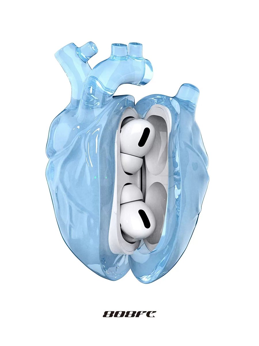 ManusxMachina's tweet photo. Heart AirPods Case - Light Blue 
https://t.co/TECC9FrRn0 
心臓の形を模した透明なAirPodsケース。解剖学的に細部までリアルに再現されています。現代的でミニマルな美しさを持った、インパクトのあるアートピース。 https://t.co/kijBtoeZgu