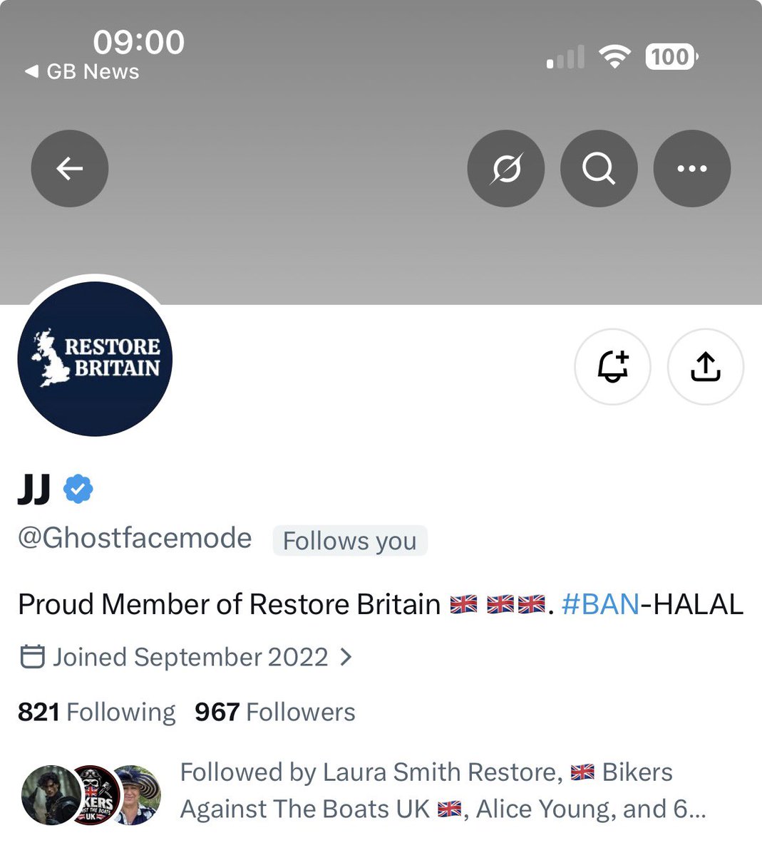 Anon7127's tweet photo. @Ghostfacemode is on 967,needs a follow please guys🫡🇬🇧 https://t.co/woBW7p7zmP