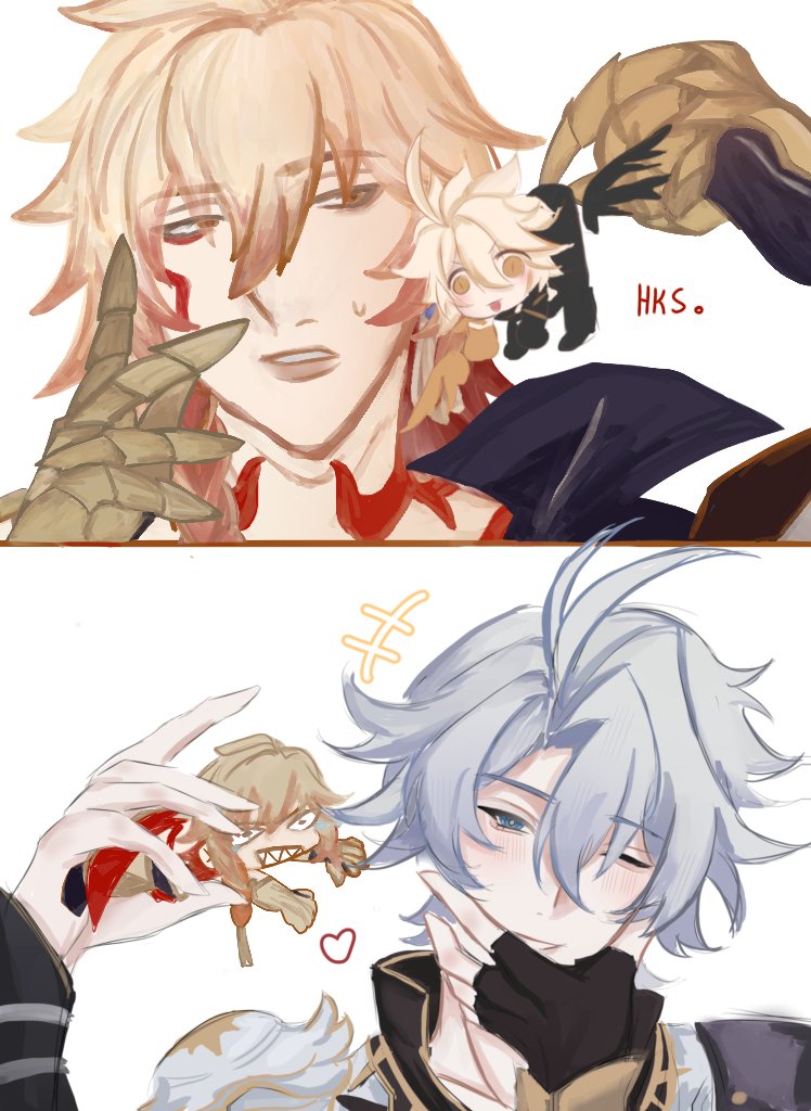 Phairemv's tweet photo. Phaidei art collab <3
 #phaidei #Phainon #mydei https://t.co/4K3XmFyJWY