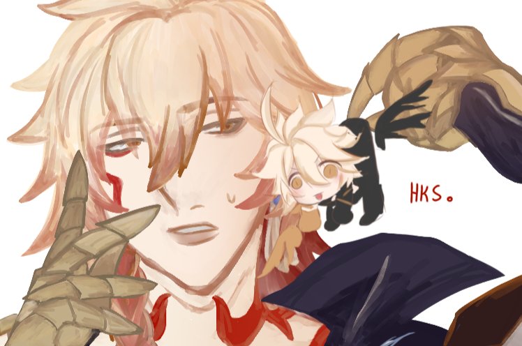 Phairemv's tweet photo. Phaidei art collab <3
 #phaidei #Phainon #mydei https://t.co/4K3XmFyJWY