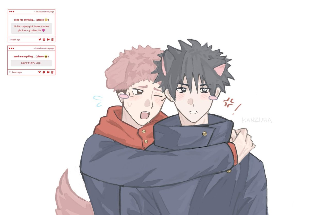 kanzuha_'s tweet photo. puppy and kitty #itfs 🐕🐈‍⬛
(noo megumi forgive yuji..!!! https://t.co/EpSTwe8q4C