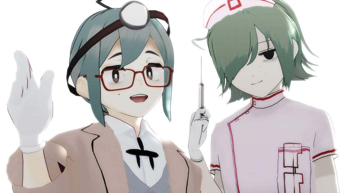 4ngneg's tweet photo. カロガドさんの3Dモデルをvroidで作りました　かわいいね
単 9dariZaka作
病 angneg作 https://t.co/ZunhVZX8rG