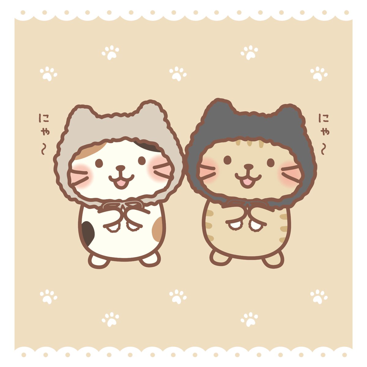 fukufuku_nyanko's tweet photo. どう？似合ってるかにゃ？

もこもこのバブーシュカがあったかそうだね♪

みんなの感想聞かせてね📢

#ふくふくにゃんこ集会 #ふくふくにゃんこ
#バブーシュカ #ネコ－シュカ https://t.co/oPZNtkvvJ4