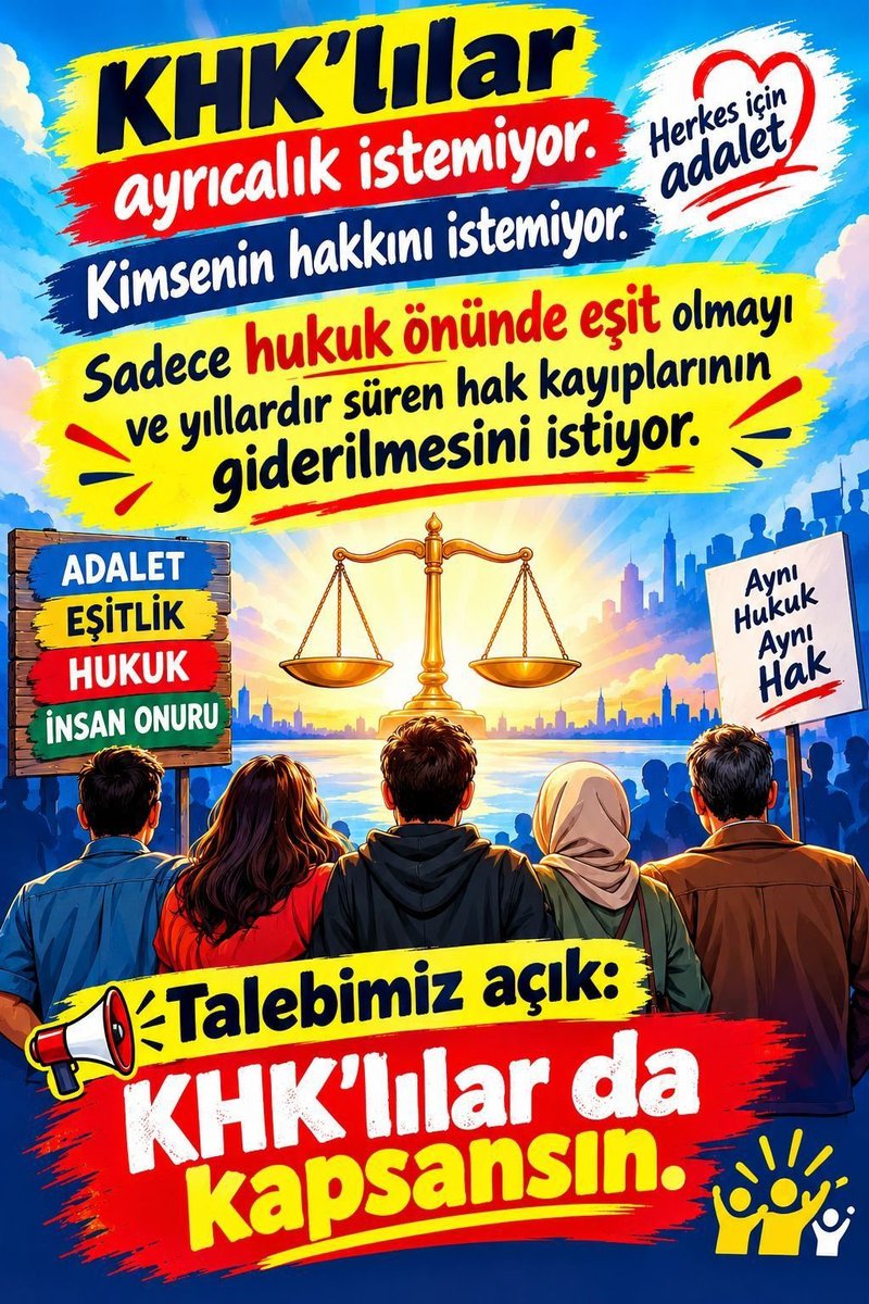 mkorkmaz62's tweet photo. Yarın TBMM açılıyor.
Toplumun beklentisi açık: Kalıcı toplumsal barış için başta TMY olmak üzere antidemokratik yasalar değiştirilmeli; özgürlük, adalet ve hukuk güvenliği güçlendirilmelidir.
Artık sorunları erteleme değil, çözme zamanıdır. https://t.co/CME7IvgPKI